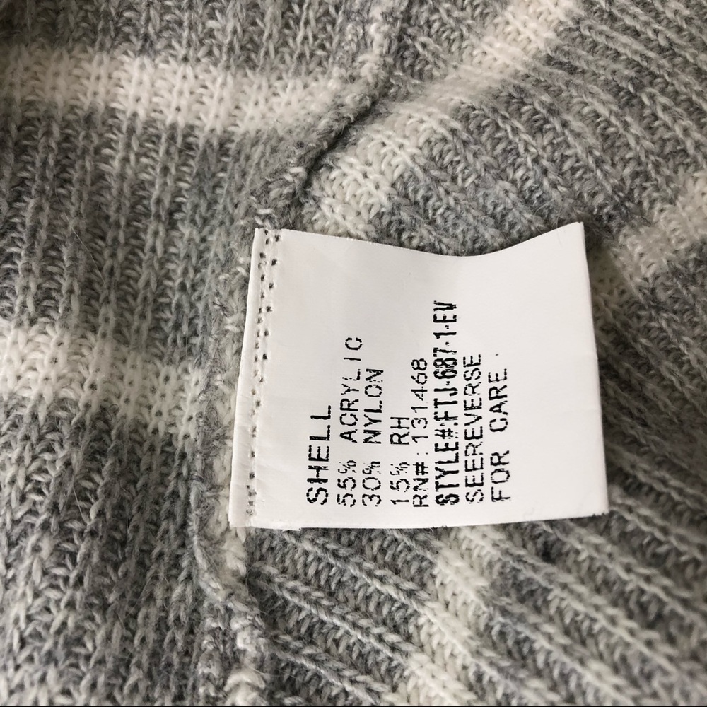Fate by lfd striped Waffle knit Woman’s Sweater - Picture 4 of 6